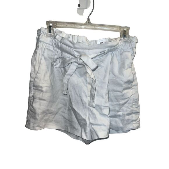 ✨Express Shortie High Rise Linen Blend White  Sz Medium Shorts✨ - Picture 3 of 7